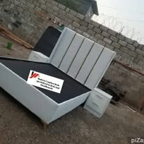 custom made bed with a high base