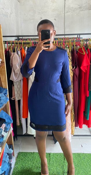 Stylish and high-quality women's dress blue