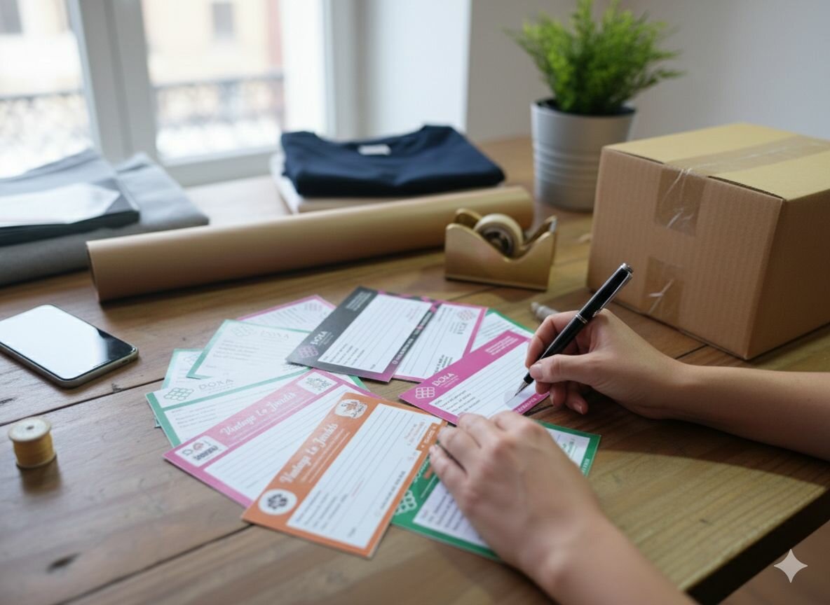 Étiquette de livraison confect