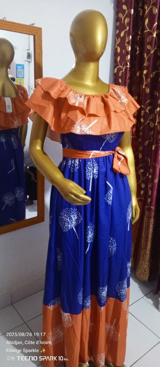 Robe Maxi Bohème Femme