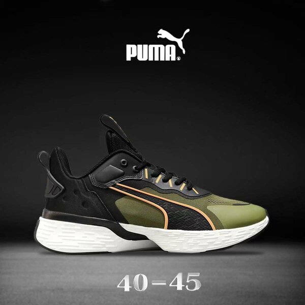Sneakers Puma Vert Noir Homme