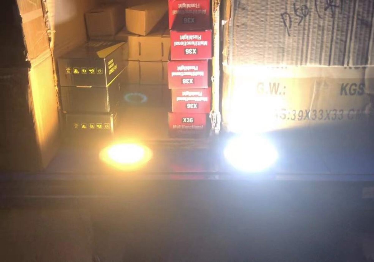 6pcs LED light with remote