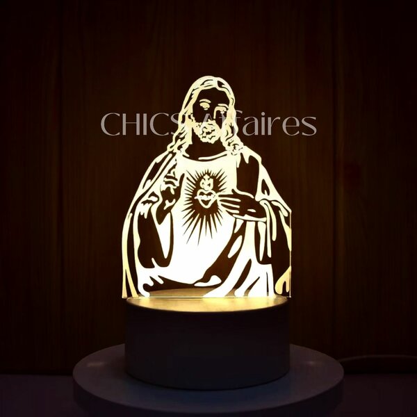 Lampe LED Jésus Décorative