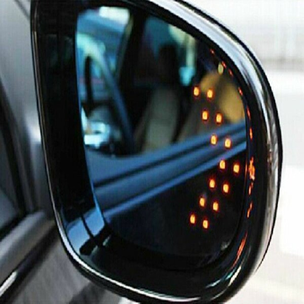 2 Pcs Arrow Panel For Car Rear View Mirror Indicator Turn Si