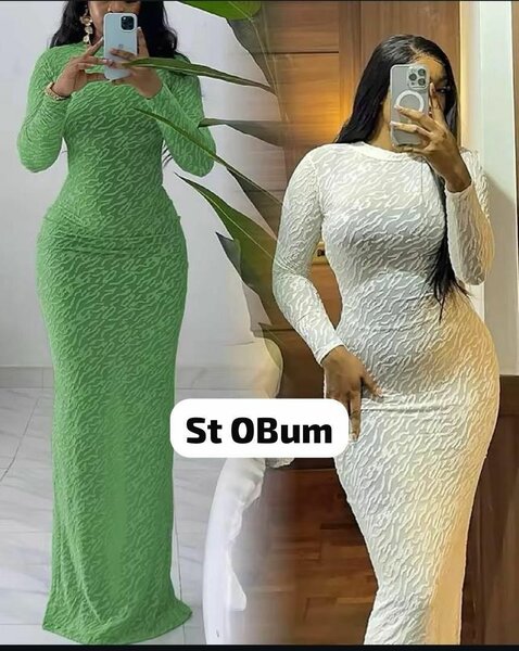 Robe Longue Élégante en Dentelle