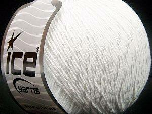 Fil de laine blanc doux