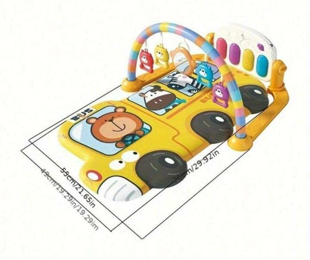 Tapis de jeu clavier de piano à piles avec éclairage musical