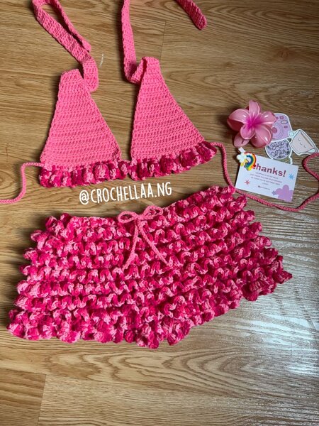 Ensemble bikini crochet mode
