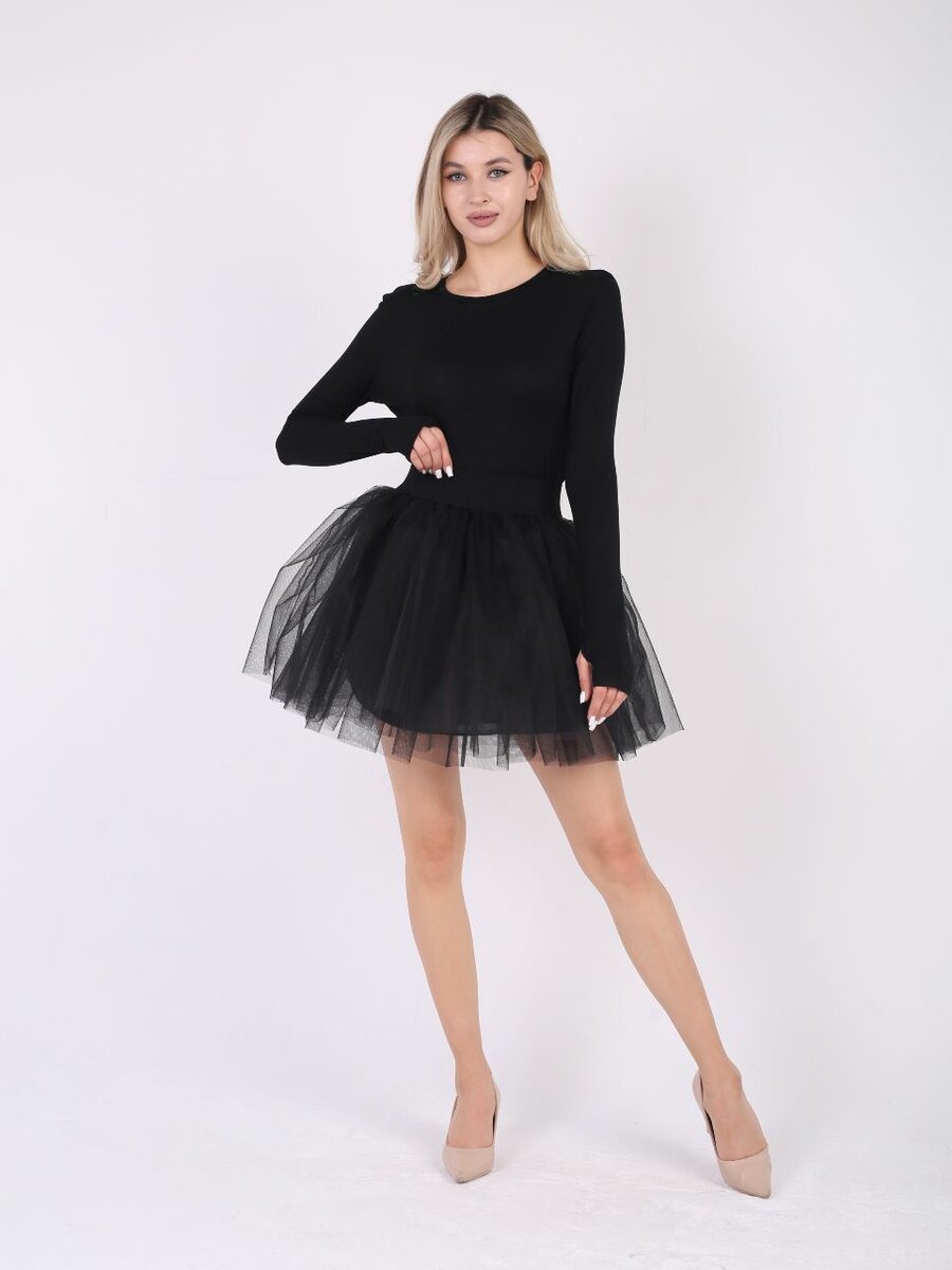 Пачка юбка пышная черная