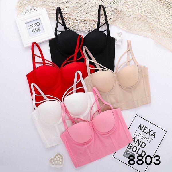 Top Crop Bustier Femme