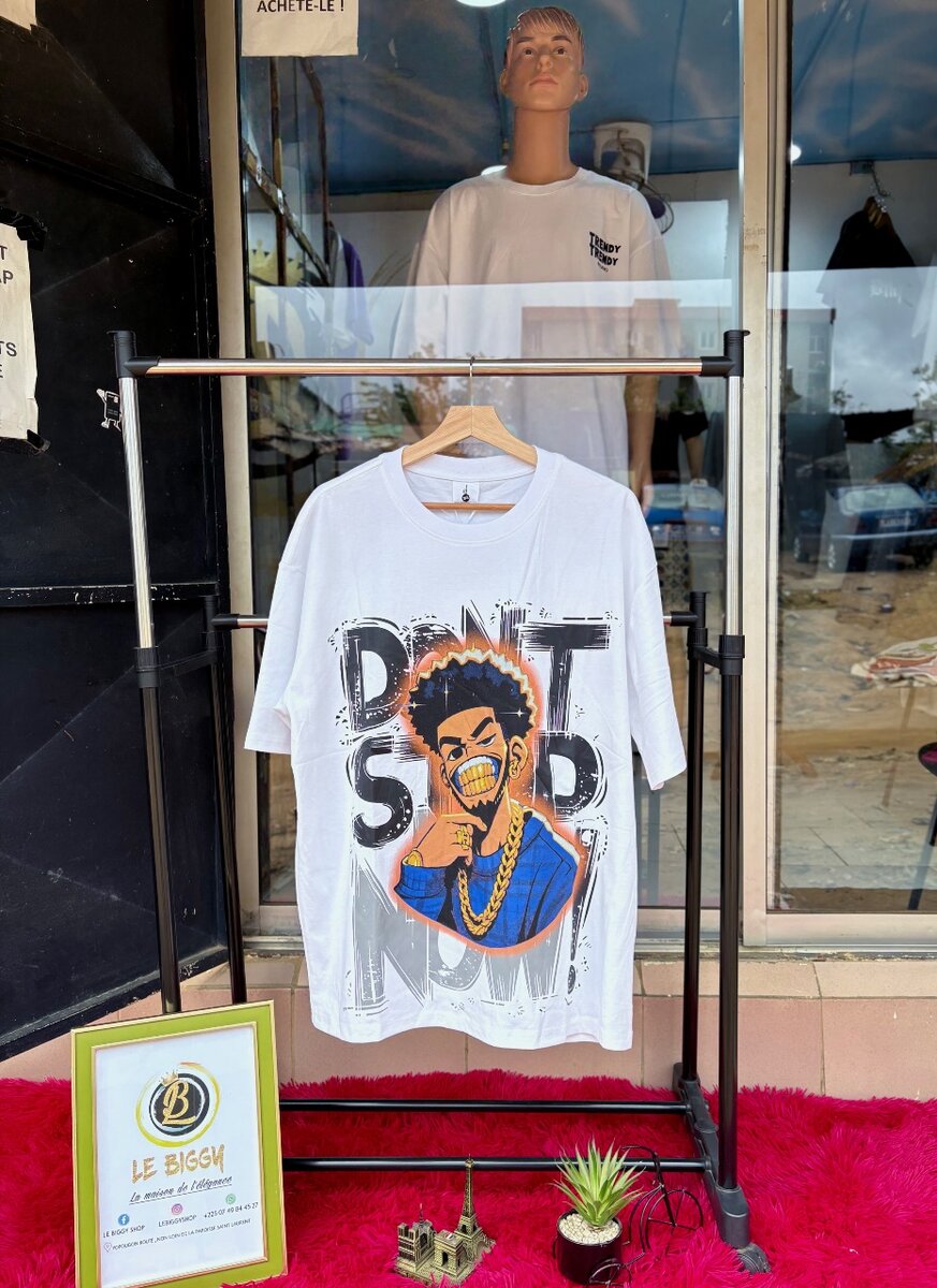 T-shirt à message "Don't Stop Me Now!"