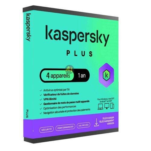 Kaspersky Plus Sécurité 1 an