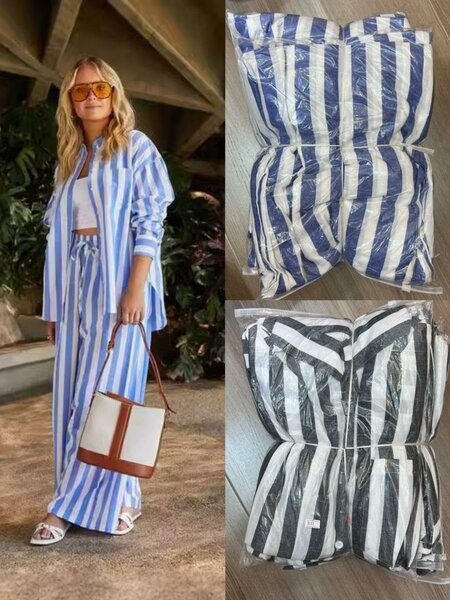 Ensemble Rayé Chic Femme