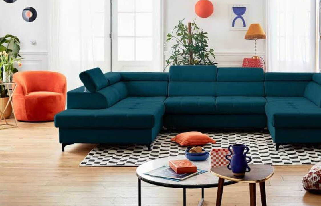 Canapé d'angle modulable élégant