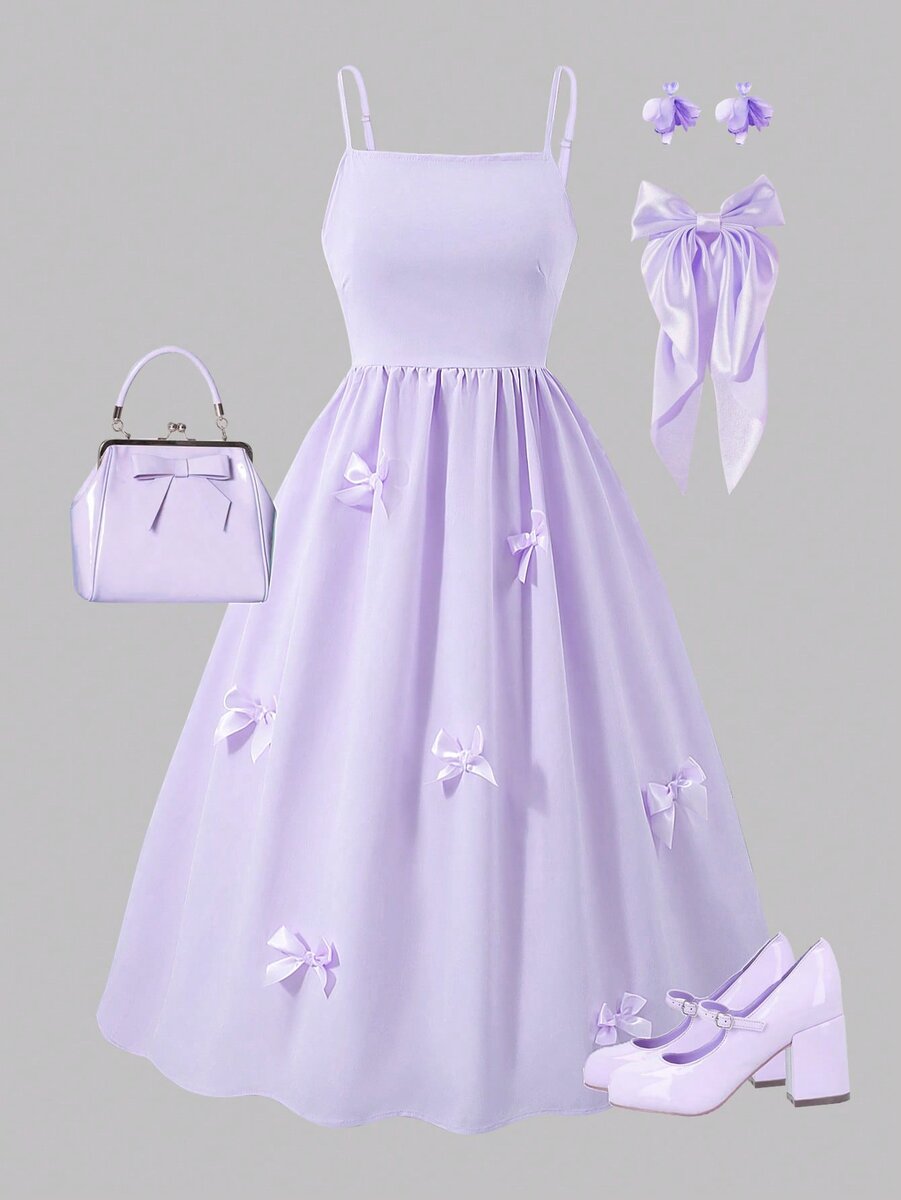 Robe élégante avec accessoires