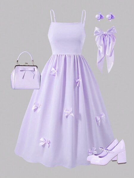 Robe élégante avec accessoires