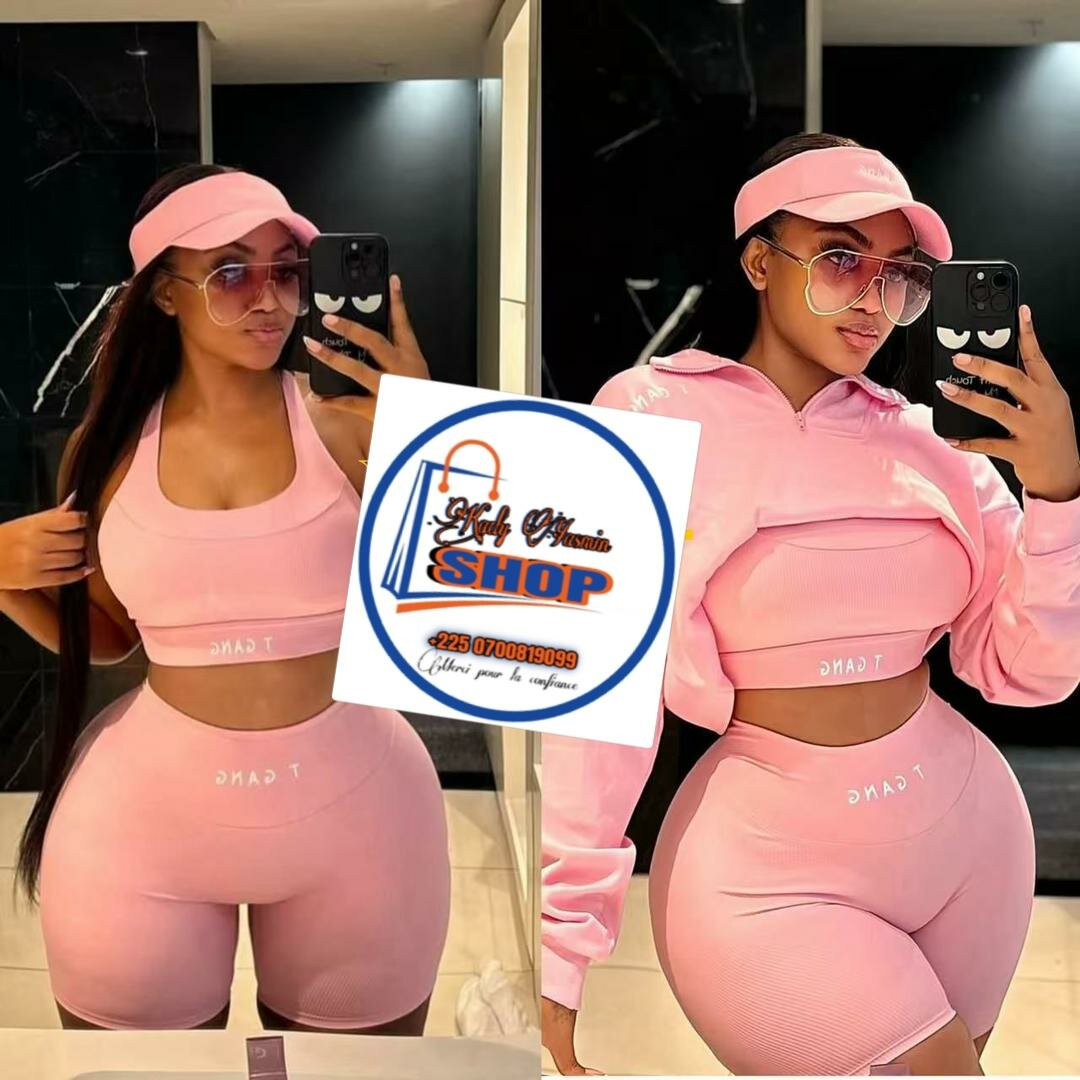 Ensemble de sport rose femme