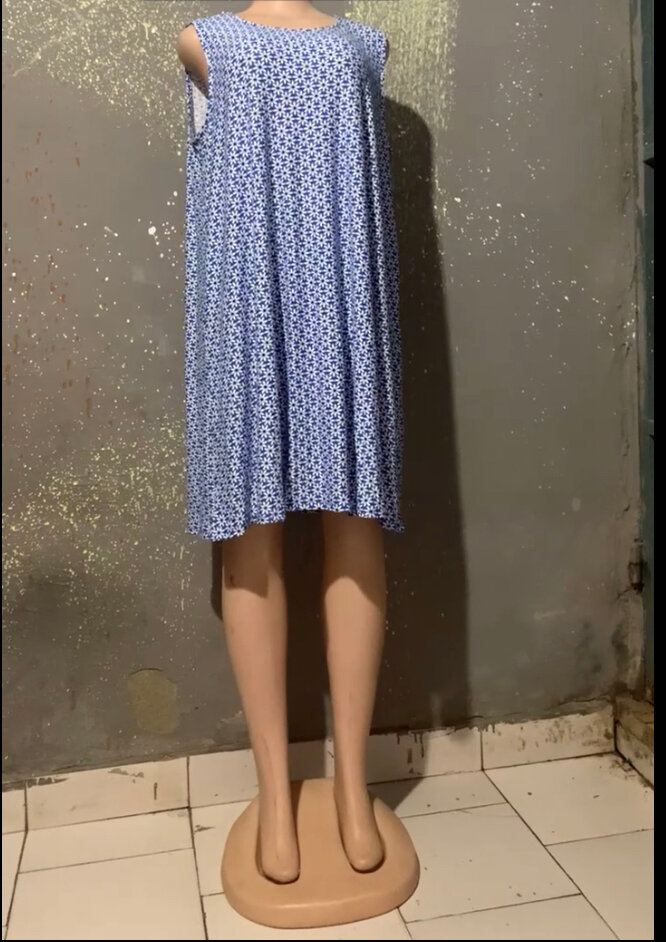 Robe casual sans manches