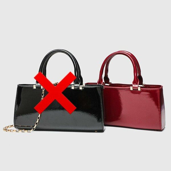 Sac à main rouge élégant