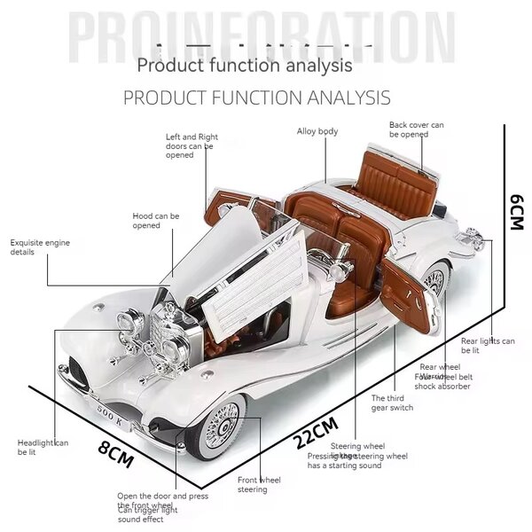 FIGURINE MERCEDES 500k