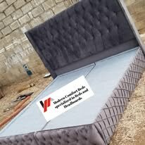 custom made bed with a high base