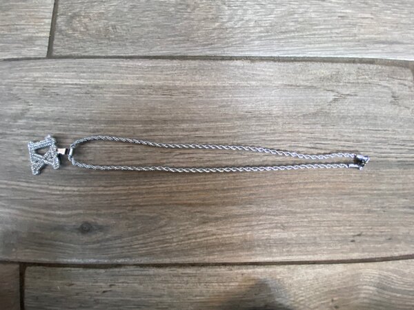 Collier chaîne argentée