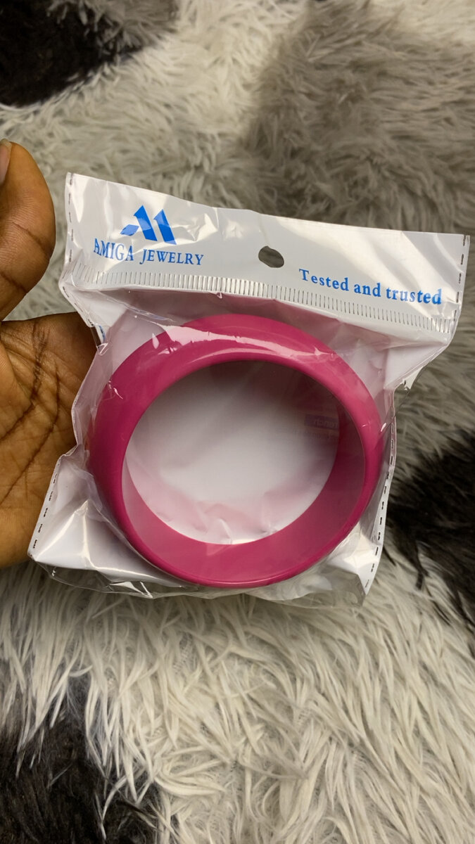 Bracelet rose en résine