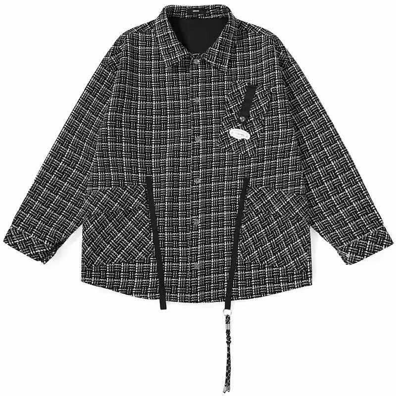 Veste unisexe à carreaux chic