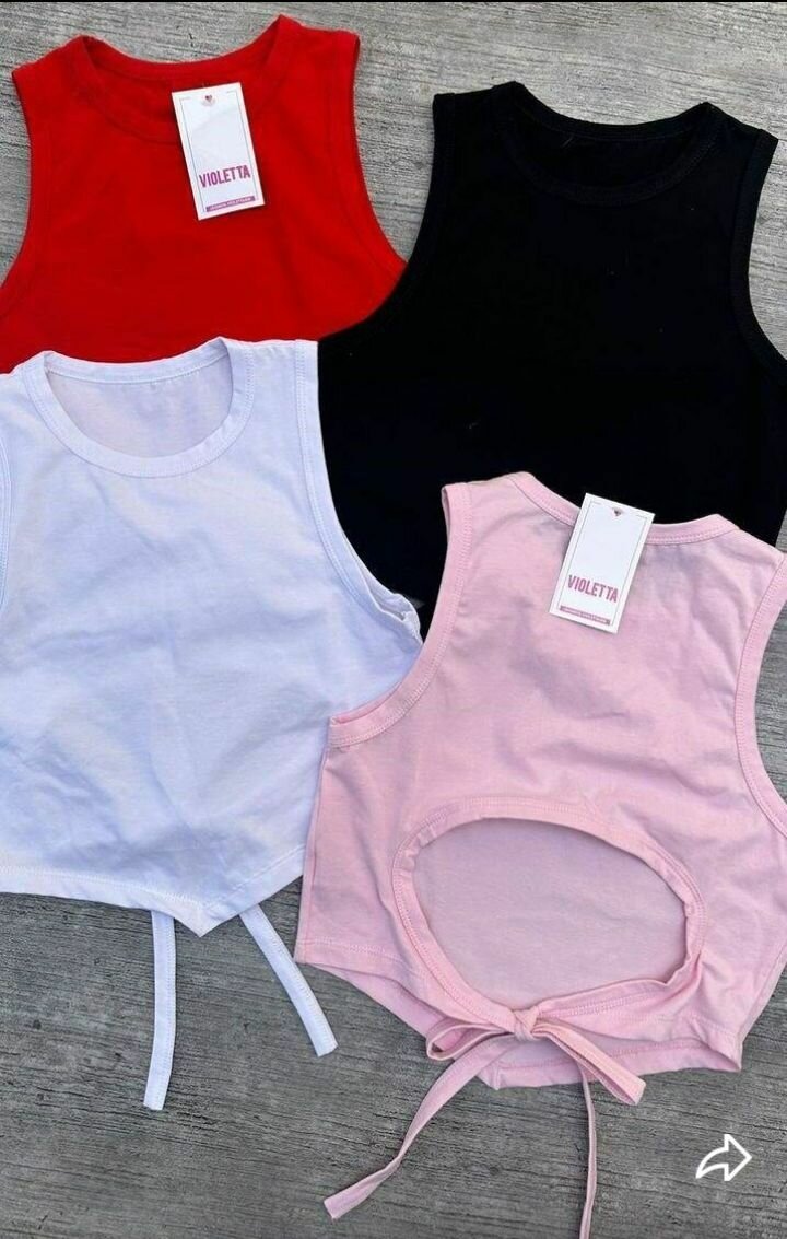 Tops stylés multicolores