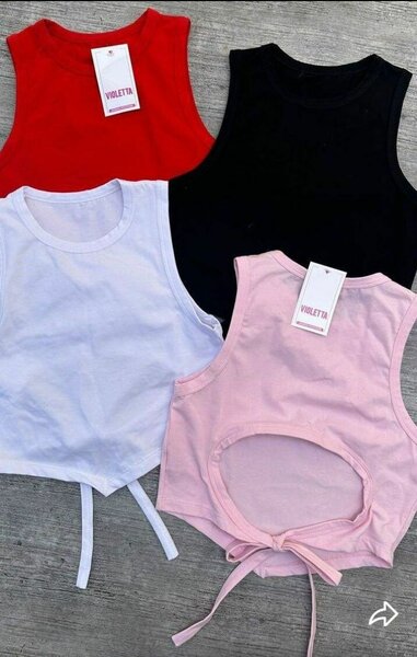 Tops stylés multicolores