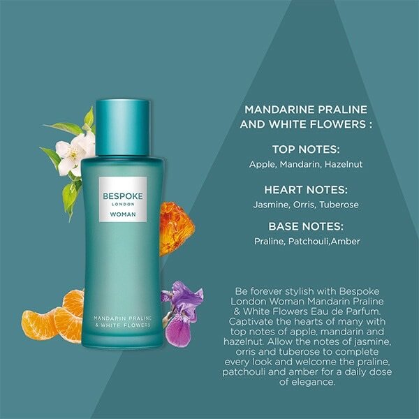 Bespoke Woman Mandarin Praline & White Flowers
