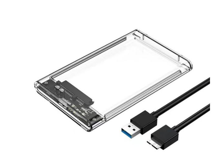 Boîtier disque dur externe transparent USB3.0