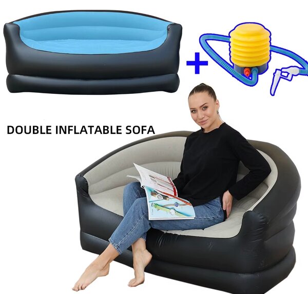 Canapé gonflable double confortable