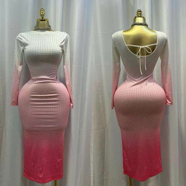 Robe élégante dégradée soirée