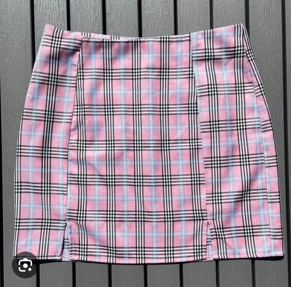 Shein plaid skirt