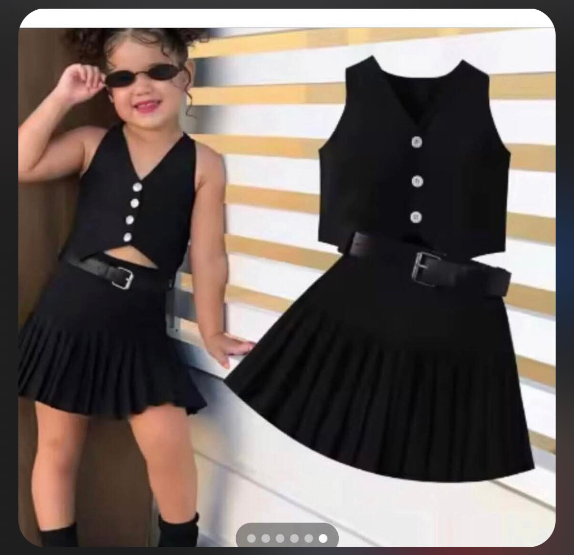 Ensemble fille élégant noir