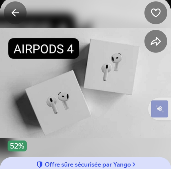 AirPods 4 sans fil Bluetooth