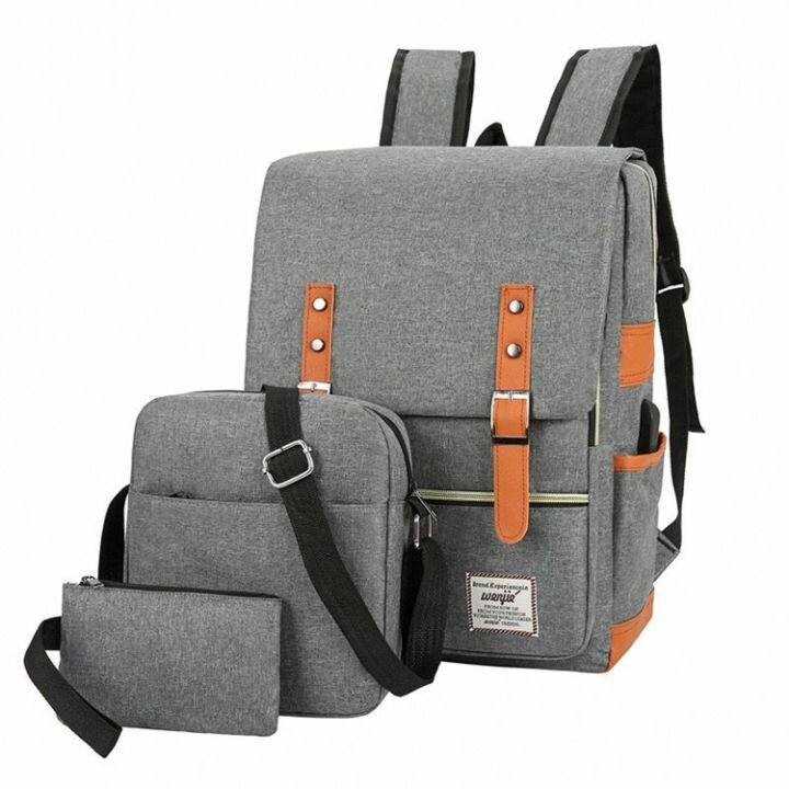Set of backpack suitable for school and trips
