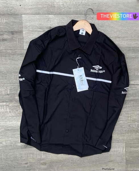 Chemise noire sport unisexe