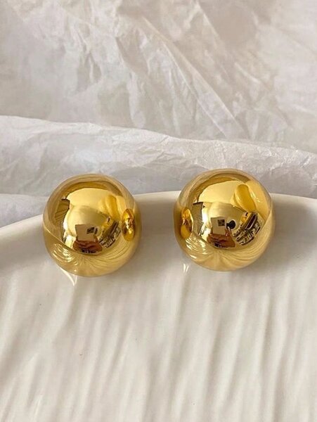 Boucle doreille ronde