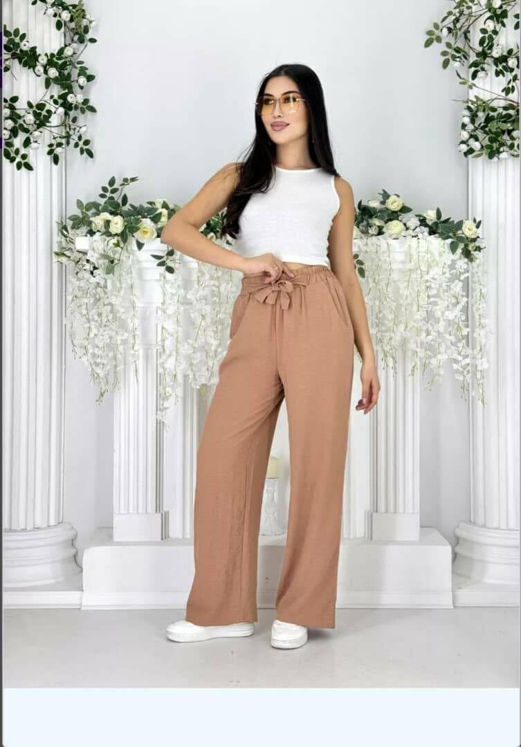 брюки палаццо трикотажные больших размеров