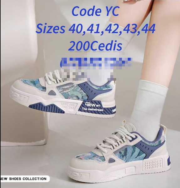 sneakers blue white