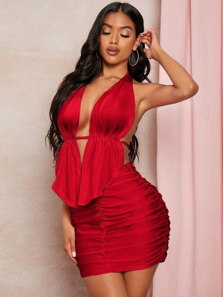 Robe moulante sexy pour femme