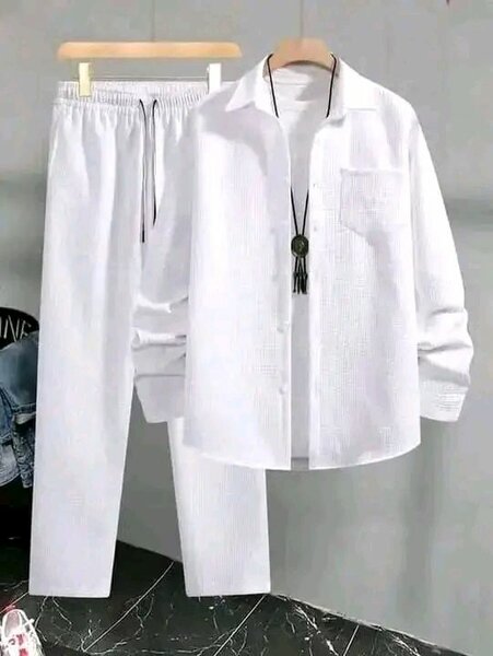 Ensemble blanc décontracté