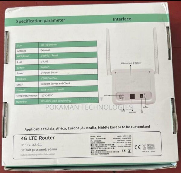 4G/5G CPE 300mbps Indoor Route