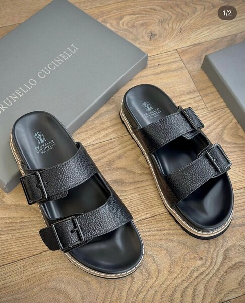 Sandales Cuir Noir Élégantes