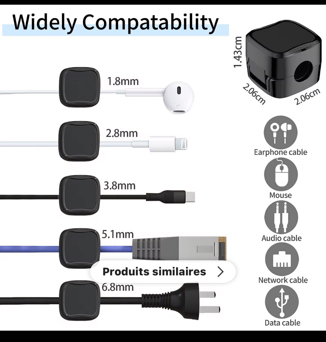 Clips de gestion des câbles
