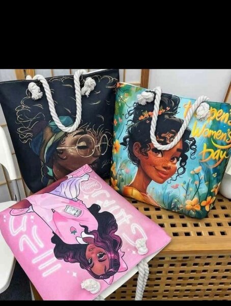 Sac cabas illustré chic