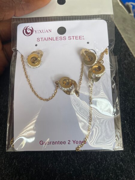 Parure acier inoxydable élégante