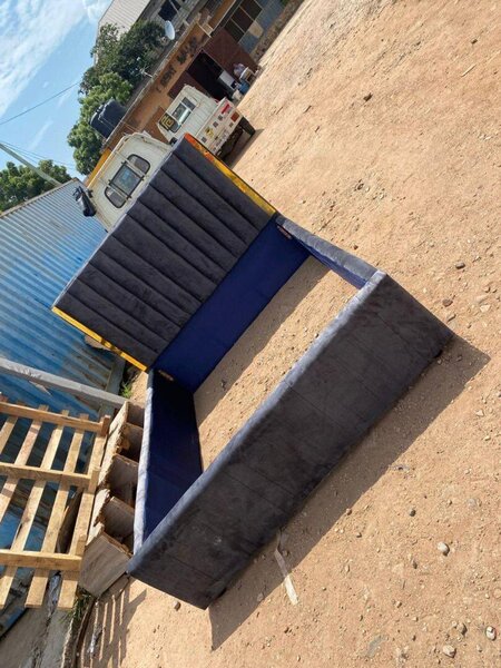 Panel Bedframe with Gold